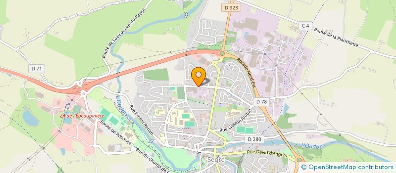 localisation de l'entreprise SPORTING CLUB GEMMOIS - BASKET  SEGRE-EN-ANJOU BLEU