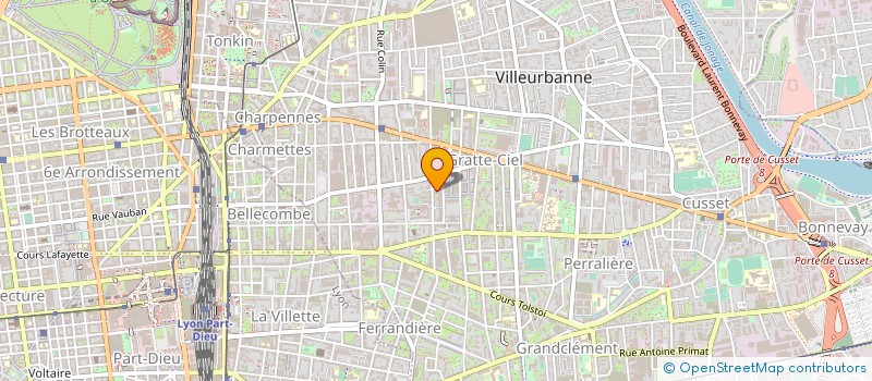 localisation de l'entreprise SPORTING CLUB MACCABI LYON  VILLEURBANNE