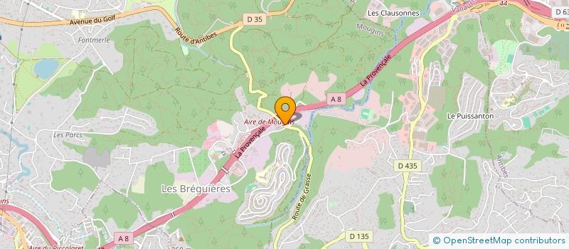 localisation de l'entreprise SPORTING CLUB MOUGINS LE HAUT à MOUGINS