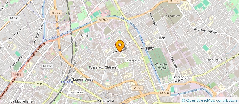 localisation de l'entreprise SPORTING CLUB PORTUGAIS DE ROUBAIX à ROUBAIX