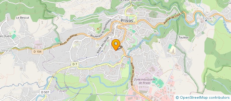 localisation de l'entreprise SPORTING CLUB PRIVAS GYM  PRIVAS