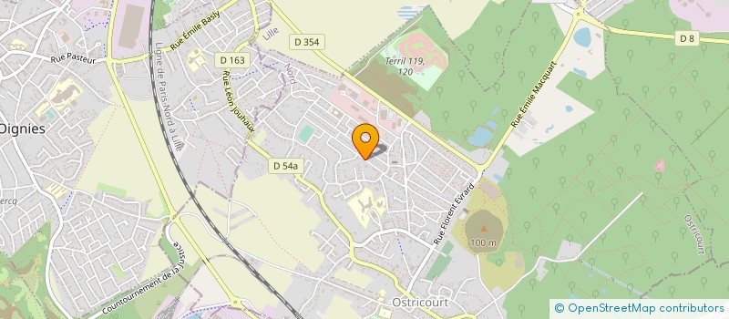 localisation de l'entreprise SPORTING CLUB RAPID OSTRICOURT  OSTRICOURT