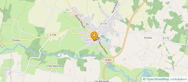 localisation de l'entreprise SPORTING CLUB SAINT CLAUD à SAINT-CLAUD