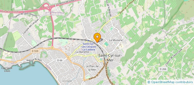 localisation de l'entreprise SPORTING CLUB SAINT CYRIEN à SAINT-CYR-SUR-MER