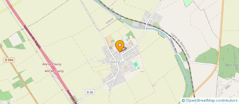 localisation de l'entreprise SPORTING CLUB TAITTINGER  COURCY