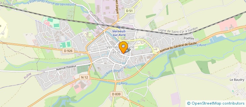 localisation de l'entreprise SPORTING DU MANTOIS  VERNEUIL D'AVRE ET D'ITON