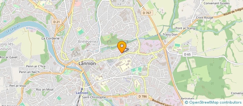 localisation de l'entreprise SPORTING FIVE à LANNION