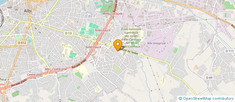 localisation de l'entreprise SPORTING FOOTBALL CLUB ASSOCIATION SPORTIVE ET CULTURELLE DES PORTUGUAIS D'ALBI à ALBI