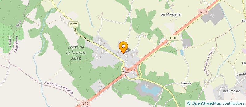 localisation de l'entreprise SPORTING HAND ROULLET à ROULLET-SAINT-ESTEPHE
