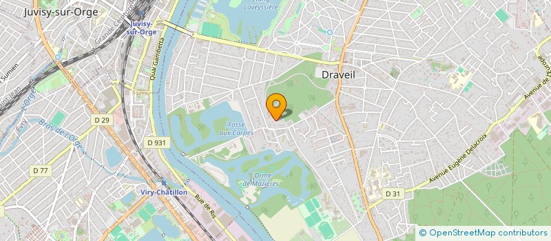 localisation de l'entreprise SPORTING KARATE BUDO DRAVEIL à DRAVEIL