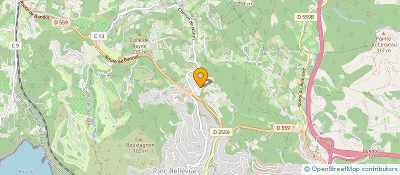 localisation de l'entreprise SPORTING NEGOCE AUTO ET PNEUS à BANDOL