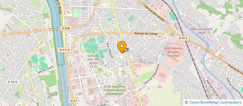 localisation de l'entreprise SPORTING UNION AGENAIS CYCLISME  AGEN