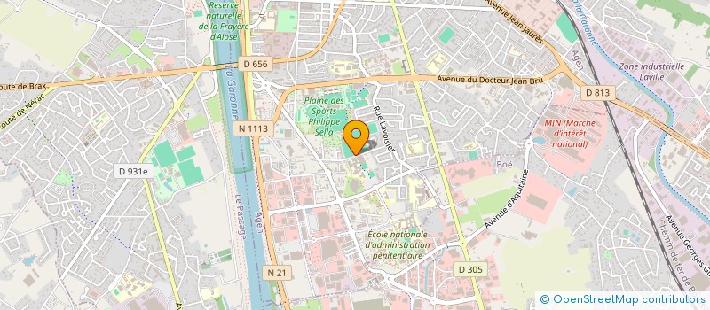 localisation de l'entreprise SPORTING UNION AGENAIS FOOTBALL  AGEN