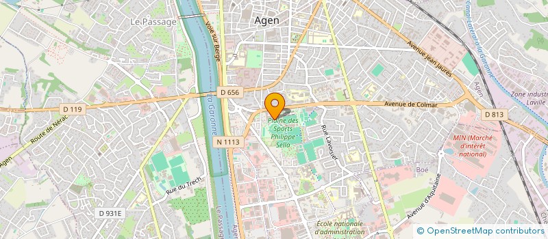 localisation de l'entreprise SPORTING UNION AGENAIS (S U A) OMNISPORTS  AGEN