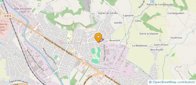 localisation de l'entreprise SPORTING UNION AGENAIS TRIATHLON  BON-ENCONTRE