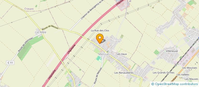 localisation de l'entreprise SPORTING VAL DE LOIRE  MESSAS