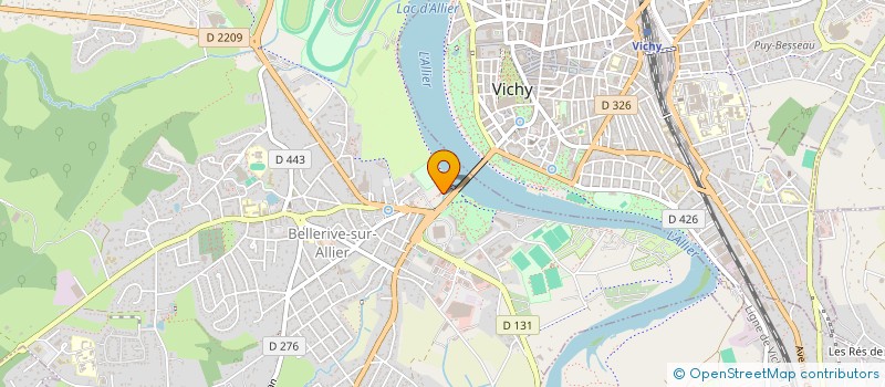 localisation de l'entreprise SPORTING VICHY BELLERIVE TENNIS  BELLERIVE-SUR-ALLIER