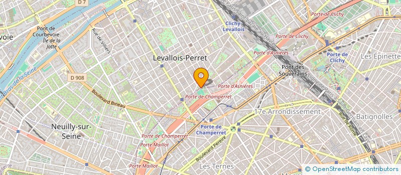 localisation de l'entreprise SPORTINVEST PRO à LEVALLOIS-PERRET
