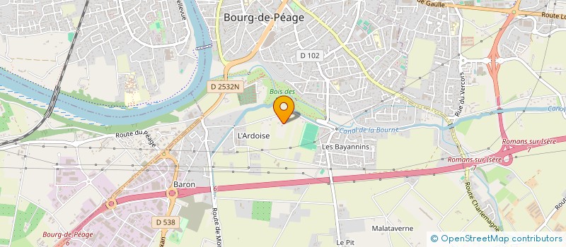 localisation de l'entreprise SPORTIVE AUTOMOBILE DROME CREW - SAD CREW  BOURG-DE-PEAGE