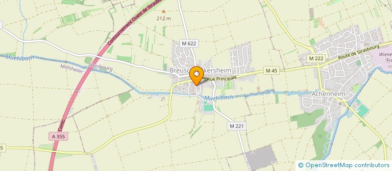 localisation de l'entreprise SPORTIVE CULTURELLE BREUSCHWICKERSHEIM S  BREUSCHWICKERSHEIM