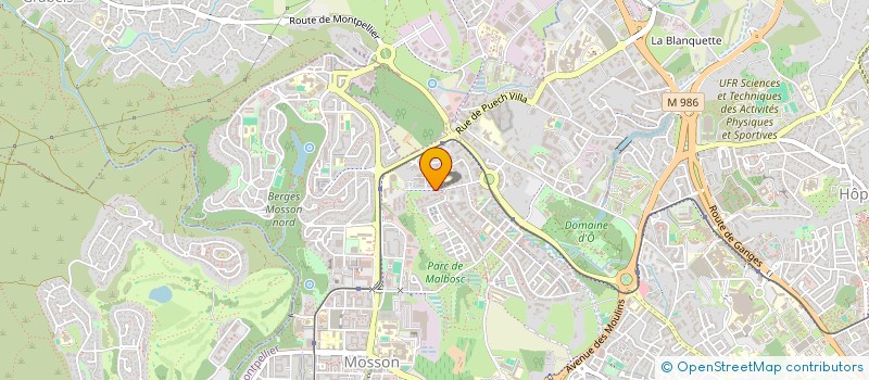 localisation de l'entreprise SPORTIVE DES CEVENNES à MONTPELLIER