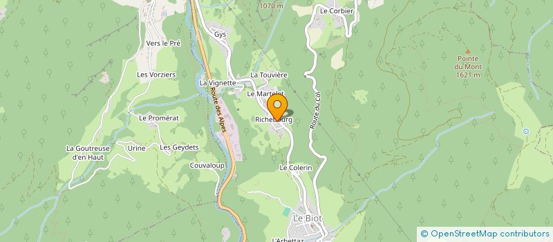 localisation de l'entreprise SPORTIVE DU COLLEGE HENRI CORBET  SAINT JEAN D'AULPS