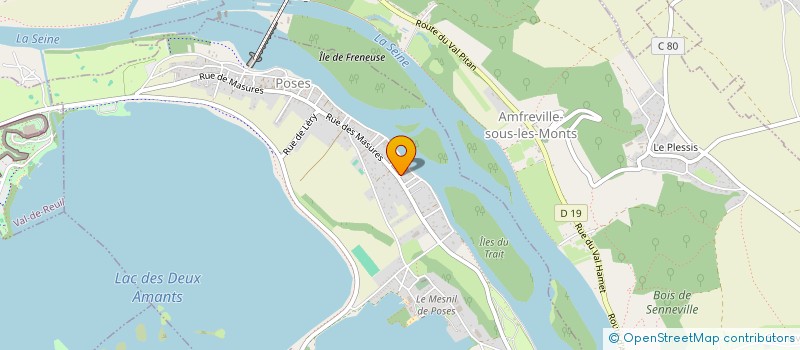 localisation de l'entreprise SPORTIVE DU GOLF DE LERY POSES  POSES