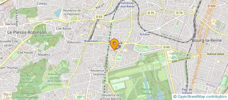 localisation de l'entreprise SPORTIVE DU LYCEE MARIE CURIE à SCEAUX