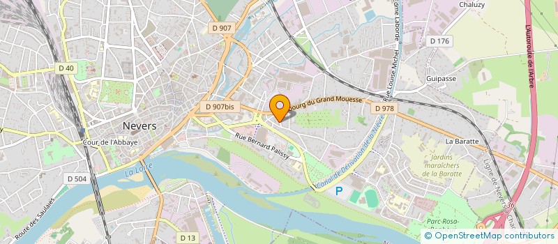 localisation de l'entreprise SPORTIVE ET CULTURELLE DE MOUESSE A à NEVERS