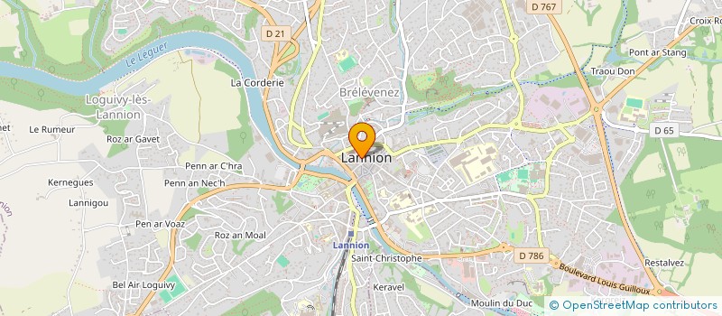 localisation de l'entreprise SPORTIVE PLOUMILLIAU SECTION EPMM GYM  PLOUMILLIAU