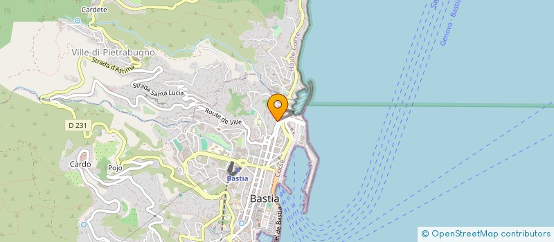 localisation de l'entreprise SPORTIVE TOGA CARDO à BASTIA