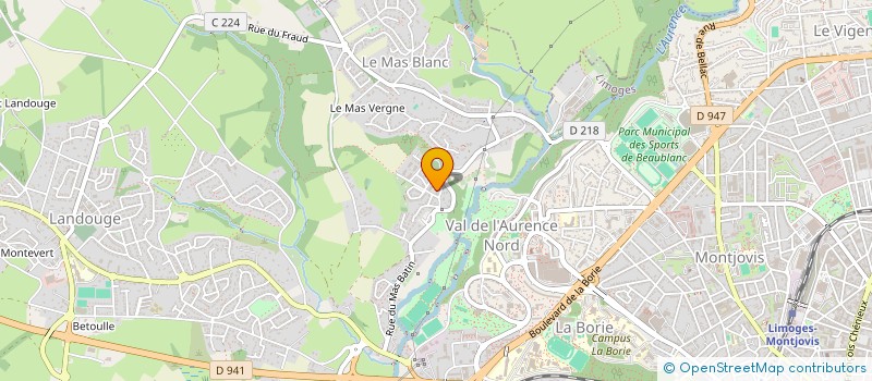 localisation de l'entreprise SPORTIVES DU 87 à LIMOGES