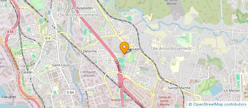 localisation de l'entreprise SPORTIVES ET CULTURELLES DE ST JOSEPH à MARSEILLE 15EME