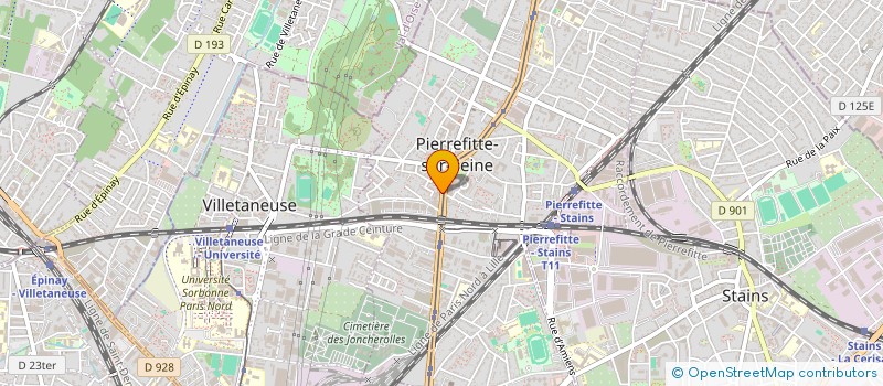 localisation de l'entreprise SPORTLINE à PIERREFITTE-SUR-SEINE