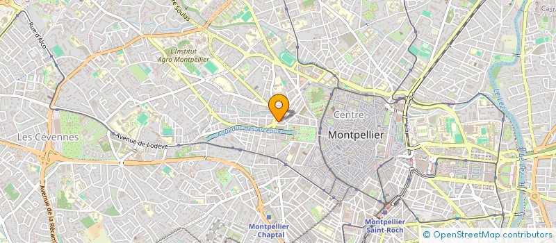 localisation de l'entreprise SPORTOUCH-BRUN L. - GUIRAUD B. à MONTPELLIER
