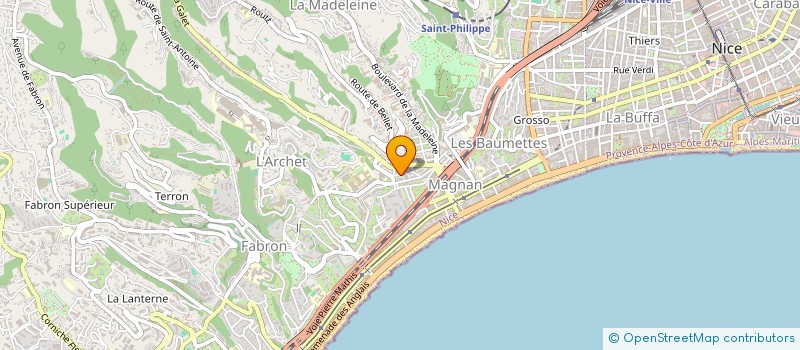 localisation de l'entreprise SPORTOURING à NICE