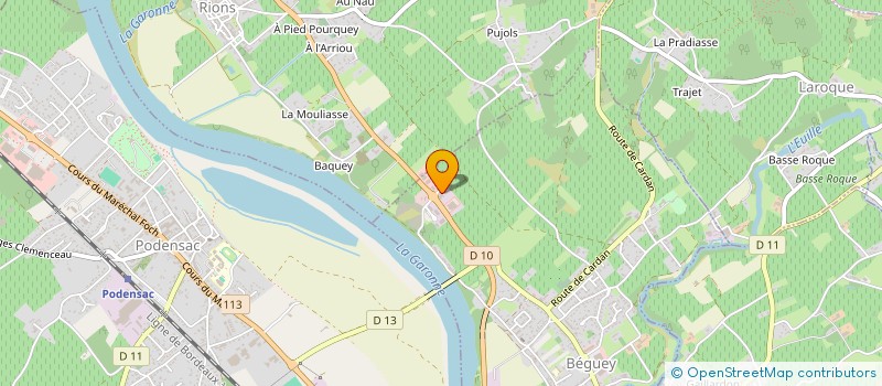 localisation de l'entreprise SPORTS A 2 BALLES  BEGUEY