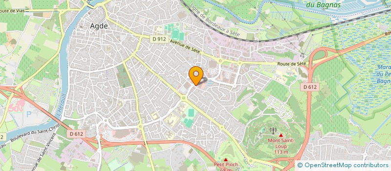 localisation de l'entreprise SPORTS AGATHOIS à AGDE