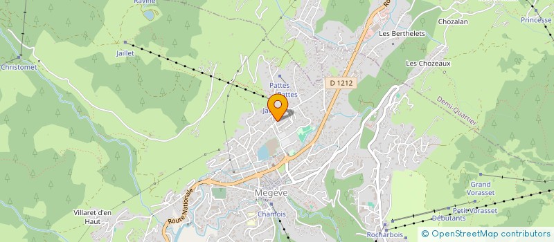 localisation de l'entreprise SPORTS AND CO MEGEVE  MEGEVE