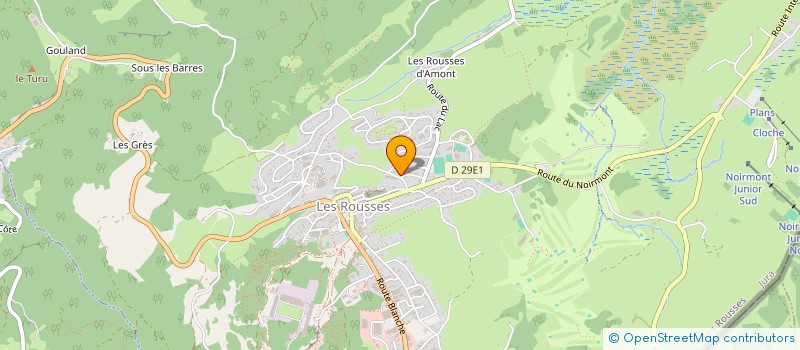 localisation de l'entreprise SPORTS ANIMATIONS NUMERIQUES FORMATIONS  LES ROUSSES