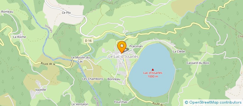 localisation de l'entreprise SPORTS AU LAC D'ISSARLES - SLI  LE LAC-D'ISSARLES