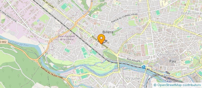 localisation de l'entreprise SPORTS AVENTURE  BILLERE