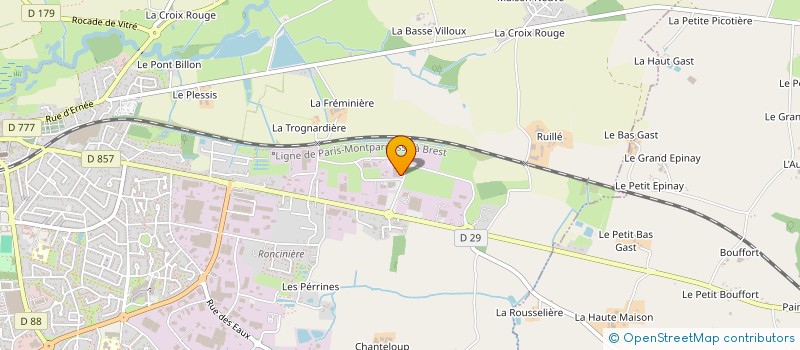 localisation de l'entreprise SPORTS CENTER VITRE  VITRE