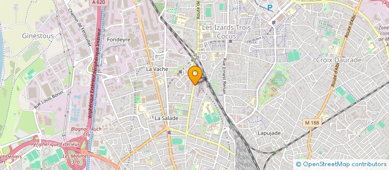 localisation de l'entreprise SPORTS CHEMINOTS APPRENT TOUL à TOULOUSE