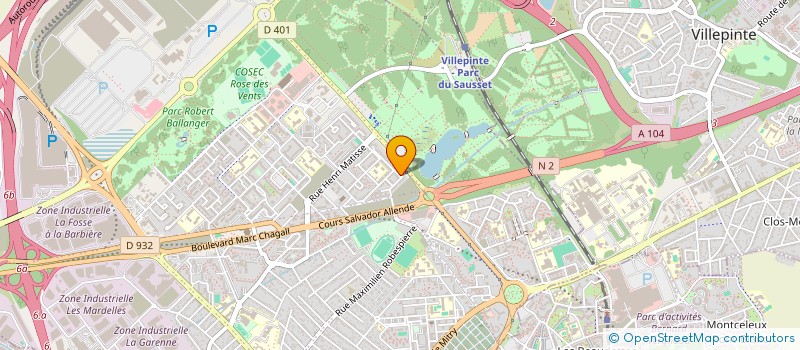localisation de l'entreprise SPORTS COLLECTIFS AU FEMININ à AULNAY-SOUS-BOIS