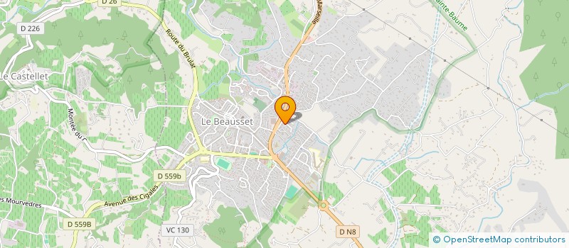 localisation de l'entreprise SPORTS COMBAT ARTS MARTIAUX BEAUSSET à LE BEAUSSET