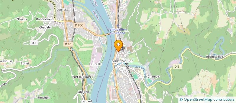localisation de l'entreprise SPORTS COS'MIC à SAINT-VALLIER
