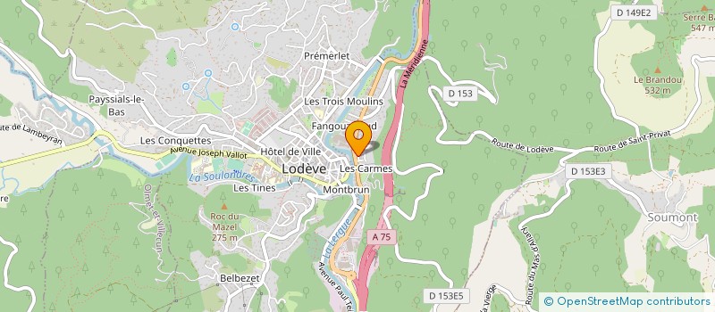 localisation de l'entreprise SPORTS DE COMBATS ASSOCIATION LODEVOISE DE BOXE à LODEVE