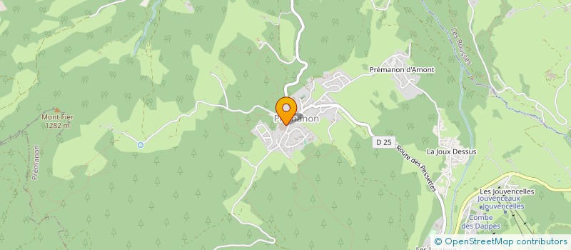 localisation de l'entreprise SPORTS DE GLACE DU HAUT-JURA  PREMANON