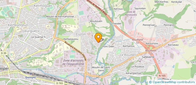 localisation de l'entreprise SPORTS DE GLACE QUIMPEROIS à QUIMPER